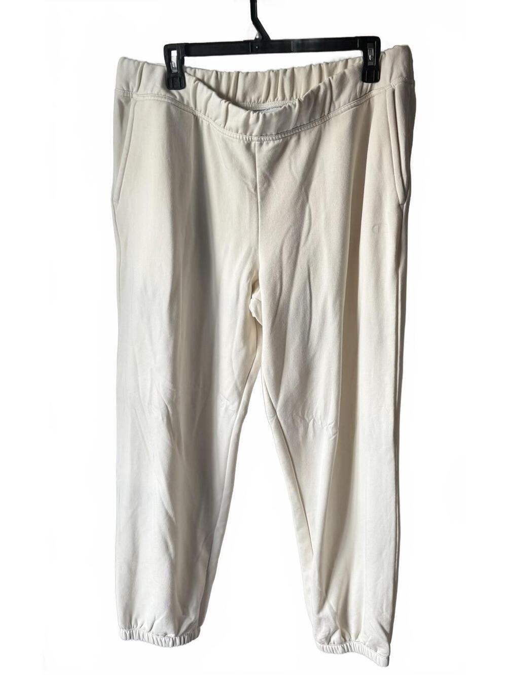 Champion Men's Cream- Heavy Fleece Jogger Sweatpants w/ Pockets-NWOT